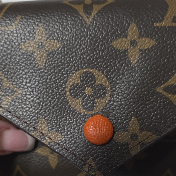 LV Brown and Orange Monogram Wallet - Picture 15 of 16